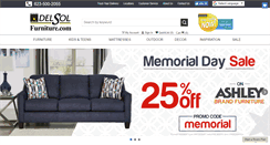 Desktop Screenshot of delsolfurniture.com